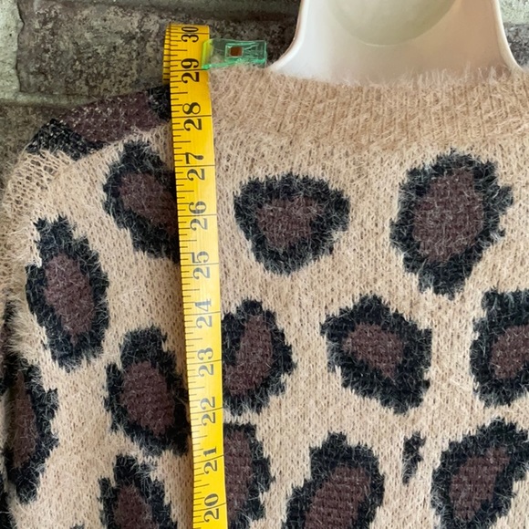Altar d state leopard print long sleeve sweater size S/M - Picture 7 of 11